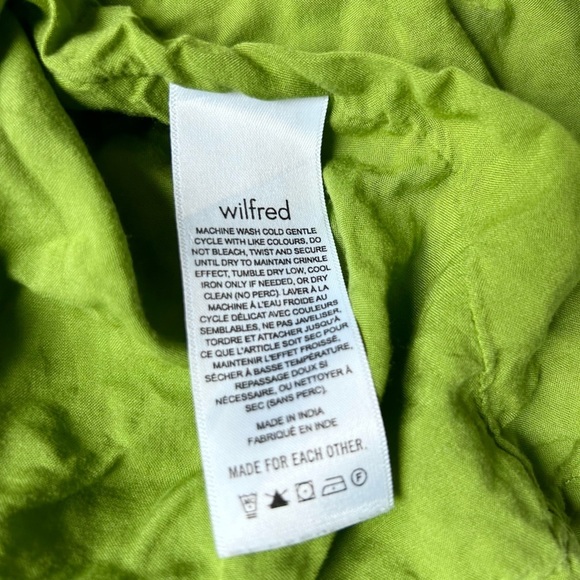 ARITZIA Wilfred green Sidonie Dress tiered mini size xs - Picture 3 of 8